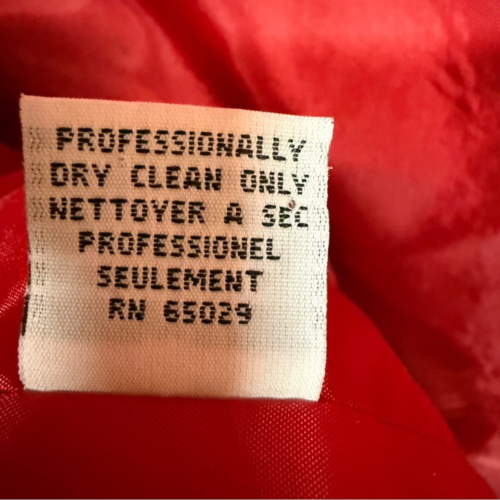 Linda Richards Vintage Red 100% Wool Coat - Women's Size 12 - Picture 5 of 8